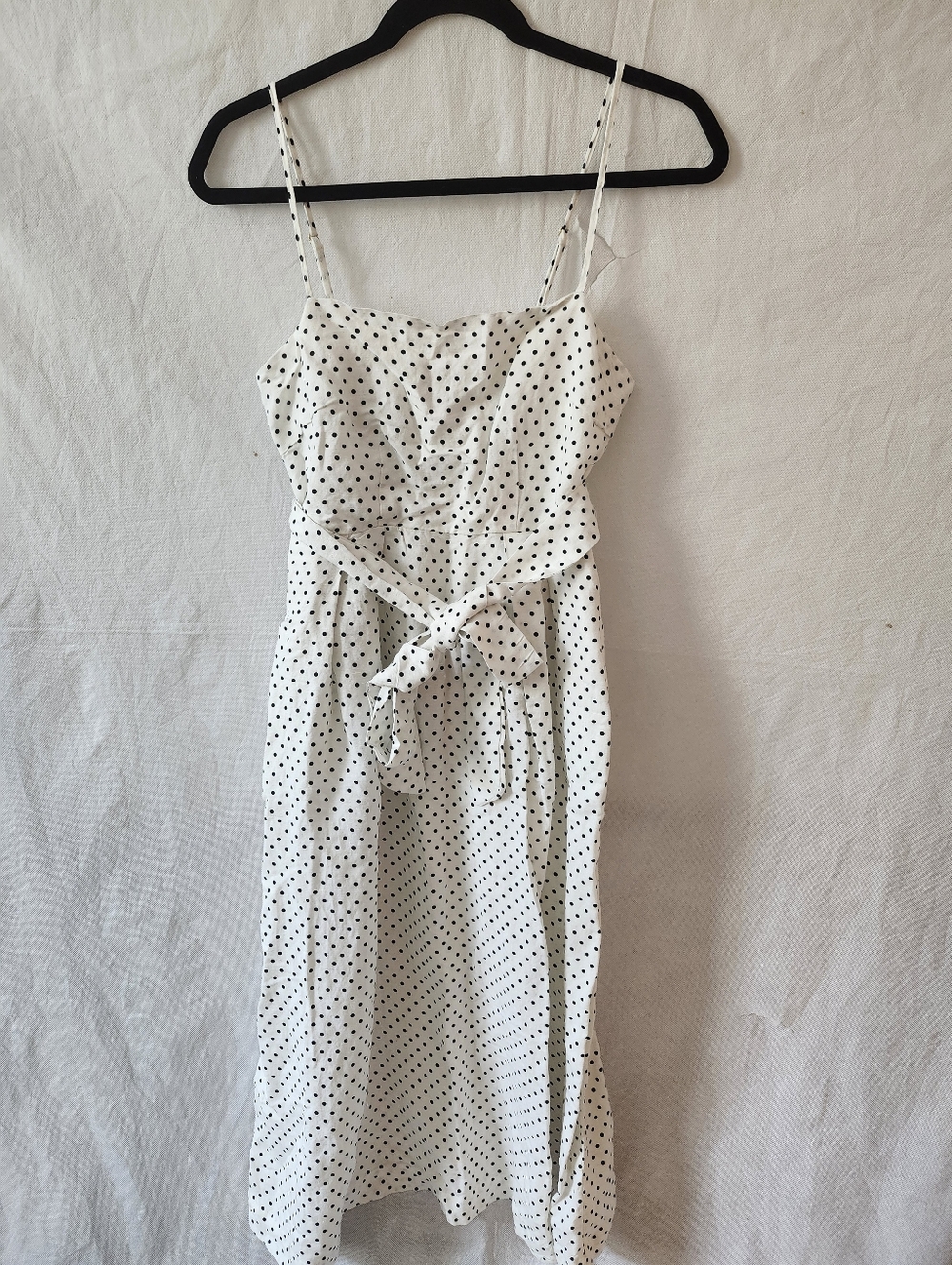 Kate Spade New York X Target Womens Mini Polka Dot Tie Waist Midi Dress - Picture 3 of 8
